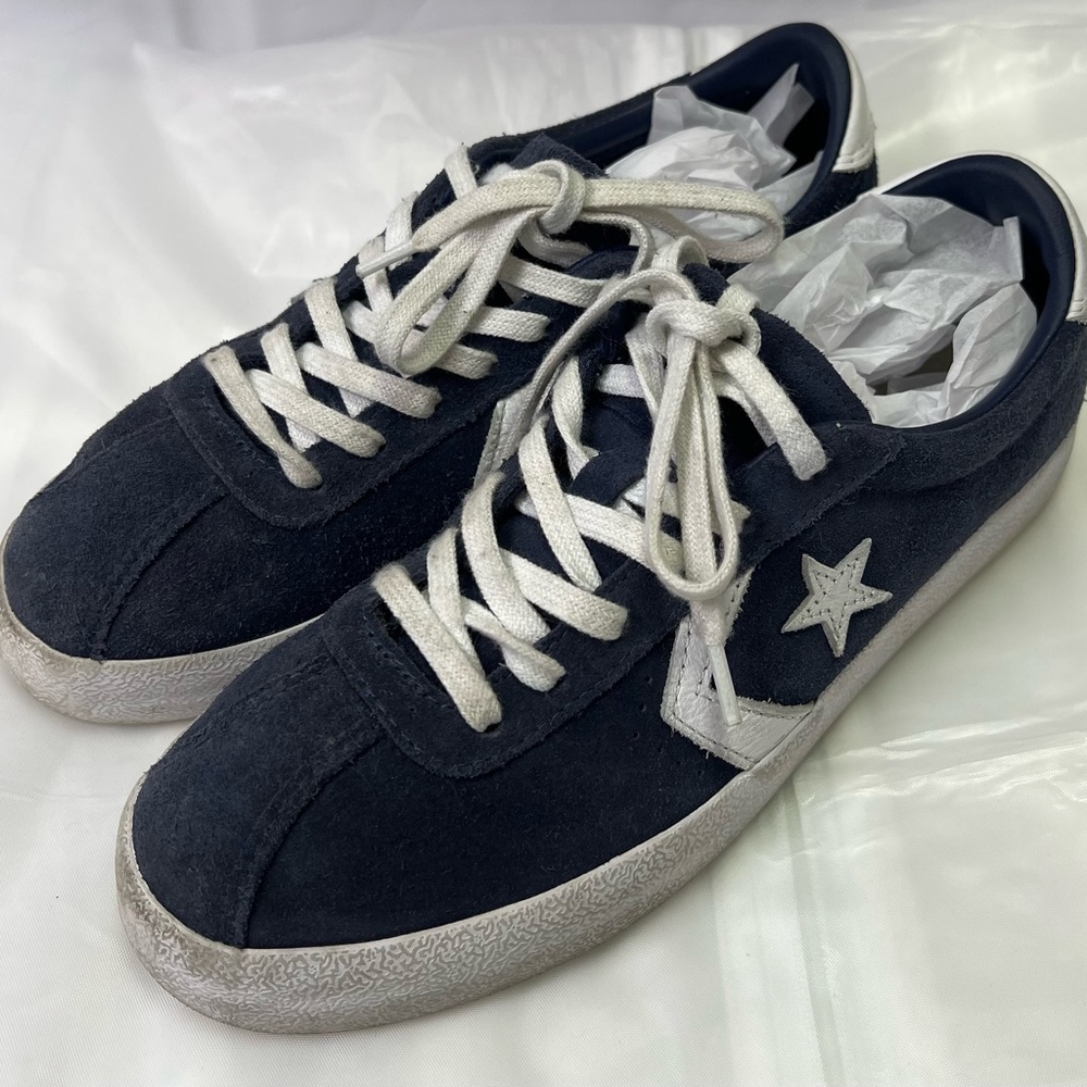 Converse Blue Suede Sneakers Size 7 Tennis Shoe